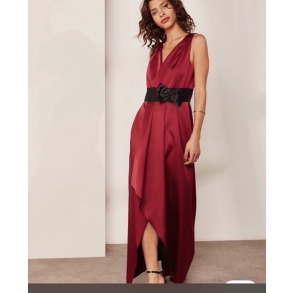 TED BAKER MAXI CASTALE SATIN FORMAL DRESS SZ US 10/12 OR TED SZ 4 - Picture 5 of 7
